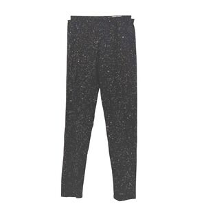 Splendid Girls Black Sparkle Galaxy Leggings Size 7 Cozy School Party NWT